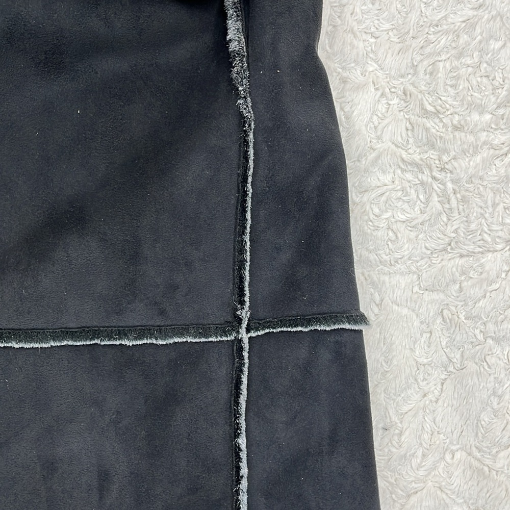 Vintage Full Length Shearling Patchwork Jacket - image 5